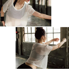 Women's Mesh Yoga Shirt