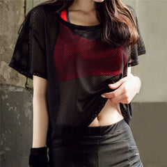Women's Mesh Yoga Shirt